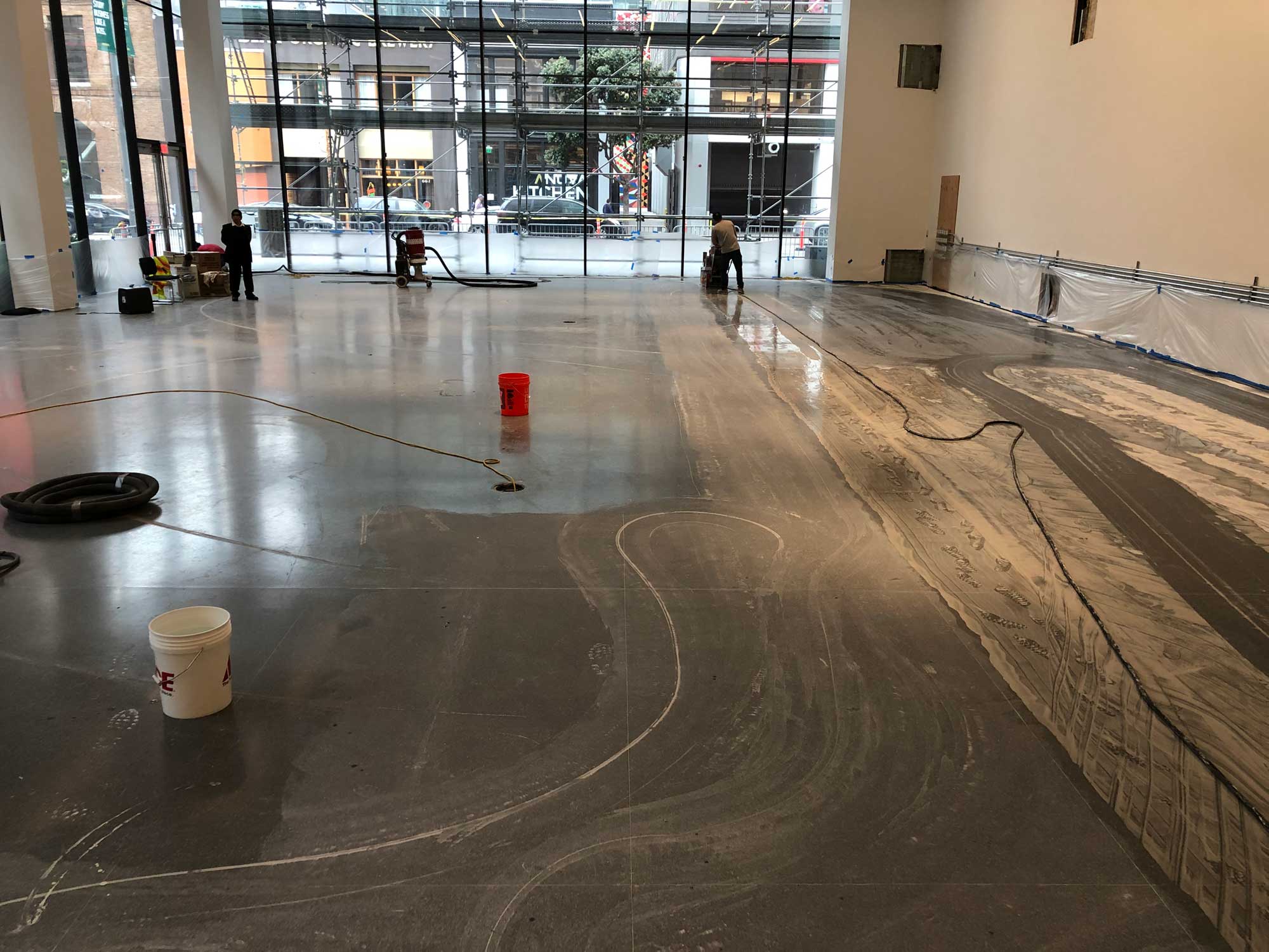 Polished Concrete Floors Tampa Bay - Travertine and Terazzo Repair, restoration and polishing